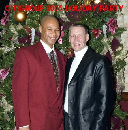 ME AND DONNIE AT CITIGROUPS CHRISTMAS PARTY 2005