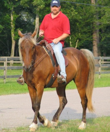 Me and my horse "Blue" in June 2007