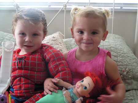 Our grandbabys (Blake and Addison)