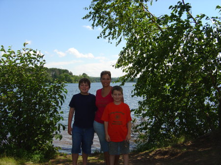 Me and my boys in Hayward WI 2006