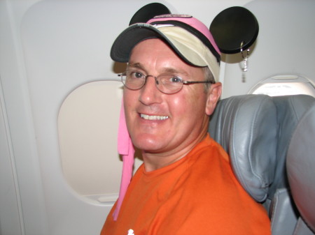 On the plane home from Disney Aug. 2007