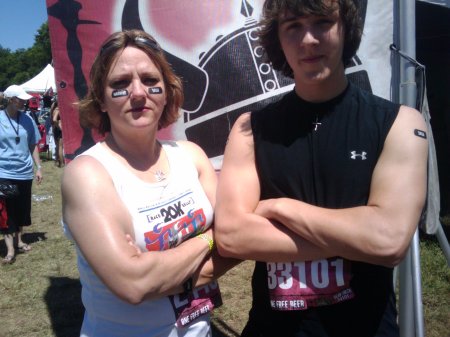 My son and I at the Warrior Dash