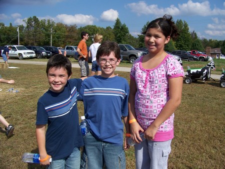 Cam, Garrett, & Lexi at the Pumpkin Patch