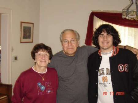 Ian with His Grammy and Bumpa (Mom and Dad C.)