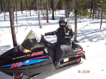 Snowmobiling