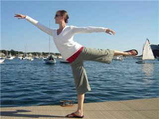 doing ballet after a boat trip in marblehead, massachusetts.