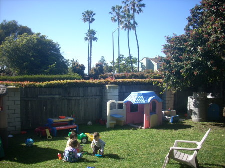 Home, in the yard, La Jolla, CA