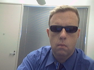 Working with my sunglasses...too cool for work???