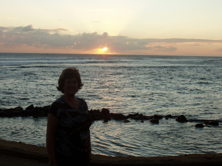 sunset in Hawaii