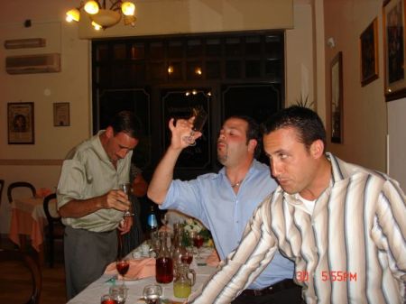 Three stages of a Grappa shot!