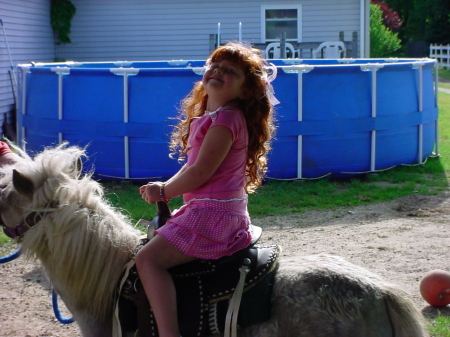 My niece Taylor on her horse