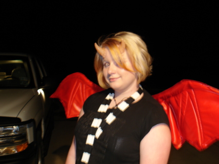 My devilish daughter - Shelby at Halloween