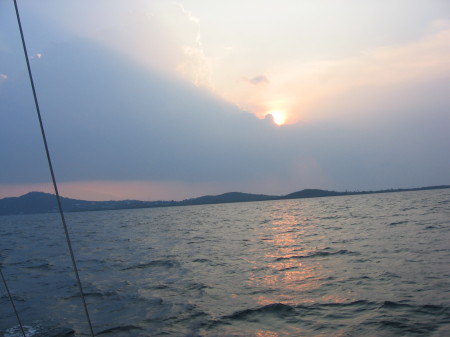 Evening sailing in Puerto Rico