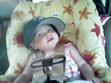 Emmie w/ Brothers hat on!