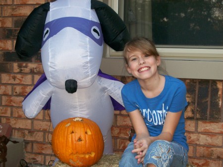 Shea & Snoopy ready for Halloween