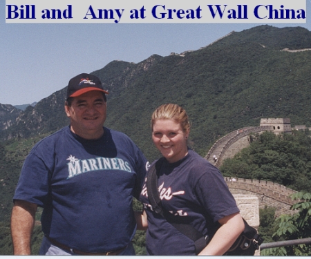 Bill & Daughter Amy - Great Wall China