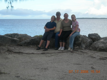 Family on the island