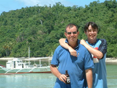 Mal and his son Bill in Philippines