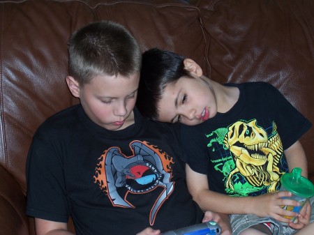 My son, Shane and nephew, Seven.