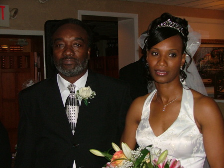 Dad and Me on my Wedding day