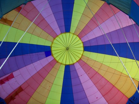 shot of inside of the ballon