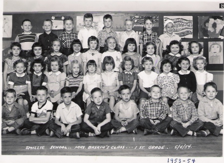 1st Grade Mrs Baskin 1953 - 1954