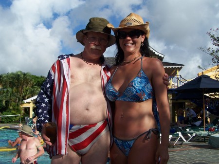 me and mr america in st lucia
