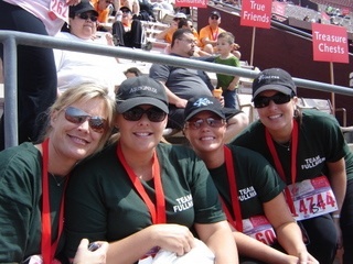 My friends and I at the Revlon Run/Walk for Women 2007