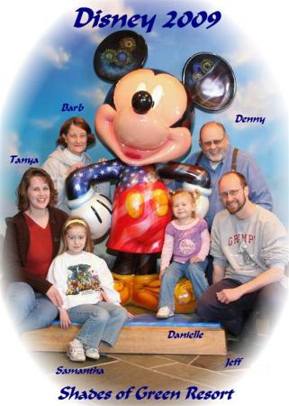 Family at Disney World - 2009