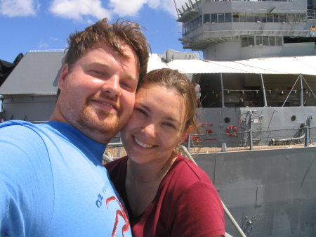 In Front of USS Missouri