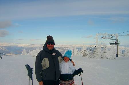 Ian and me at local ski hill