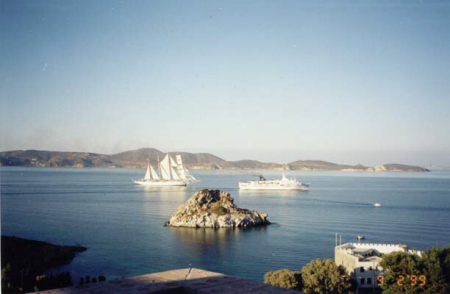 Greek island of Patmos (my Patio view)