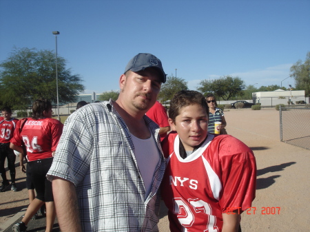 They WON!!! Our son's Football Game