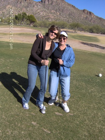 mom and michele tucson golf outing