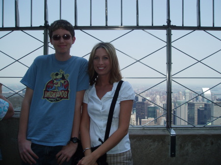 Empire State Building with my stepson