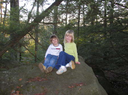 Brooke and Paige on camping trip