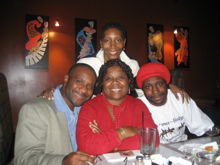 Me w/ mom and 2 of 3 bros.