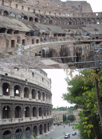 The Coliseum in Rome, Italy
