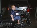 Liam asking Grampa to ride his Harley