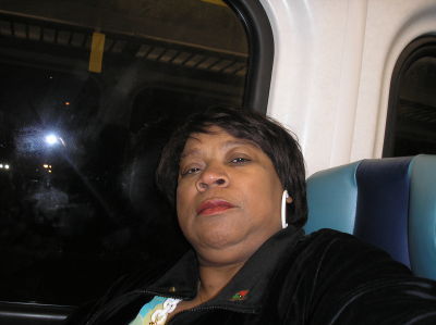 On a train to Amityville, NY