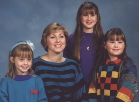 With my 3 oldest daughters - 1988