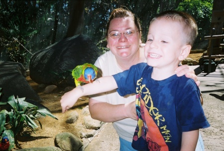 Me and my son at the Wild Animal park 2007