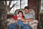 My husband Jason with Wyatt