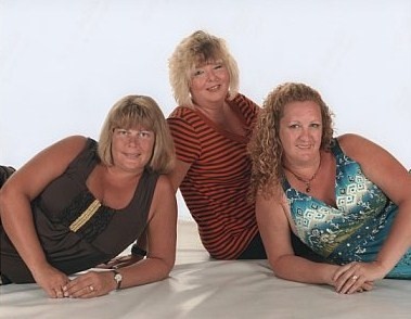 Lesha, Marlo and Cindy Jo on the ship