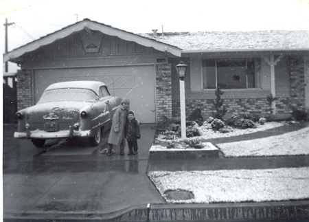 My Sister,me and The '53 Ford on 1/21/62.