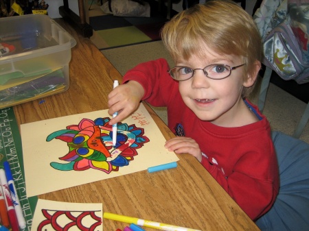 Brandon, in Evan's 2nd grade classroom Dec. 2006