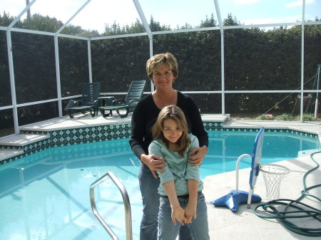 Ella and I on our lanai