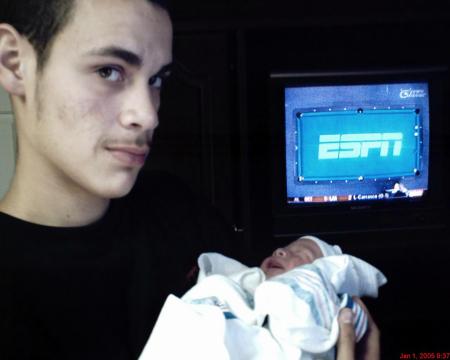 my son Jeremey and baby J: born april 26, 2006