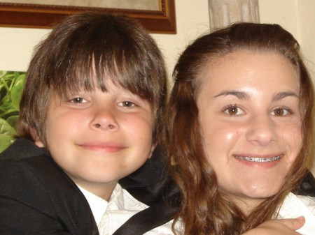 Joey (10) and Sophia (13)...Easter 2010