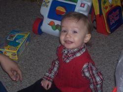 My son Jesse at Christmas last year